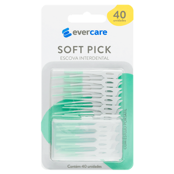 Escova Interdental Ever Care Soft Pick 40 Unidades