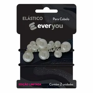 Elástico para Cabelo Ever You Fashin Sortidos 2 Unidades