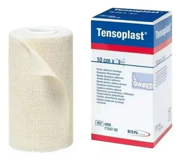 Bandagem Elástica Adesiva Tensoplast Compressiva Esportiva 10cmX4.5cm