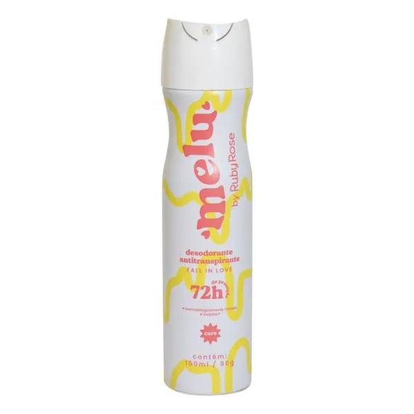 Kit c/2 Unidades de Desodorante Aerosol Fall In Love Melu Rr68014 Ruby Rose