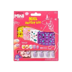 Unha Postiça ImPRESS Mini Kit Infantil Nail Art - Kiss New York Multicolorido