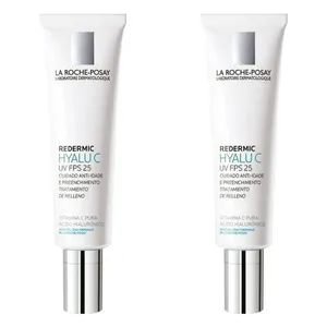 Kit com 2 Unidades de Creme Dermatológico La Roche-Posay Redermic UV Hyalu C 40ml