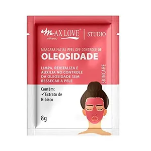 Máscara Facial Peel Off 8g Controle de Oleosidade Max Love