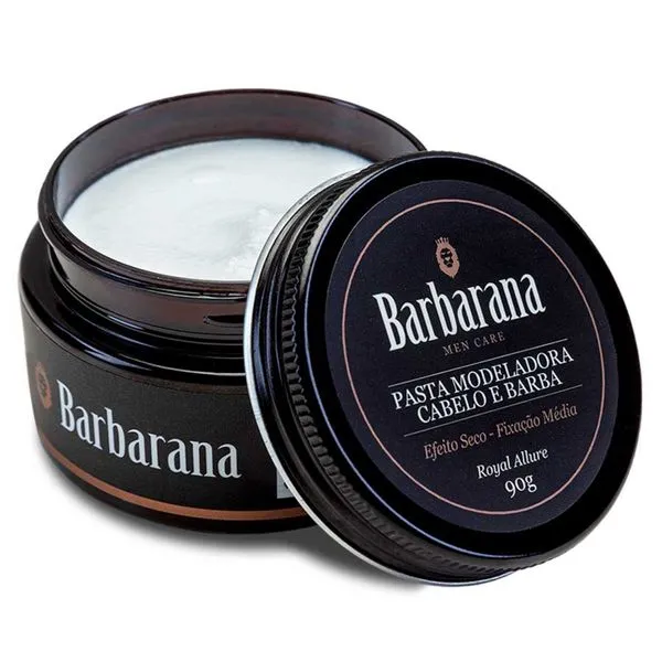 Pasta Modeladora Efeito Seco - Fixação Média Royal Allure 90g Barbarana