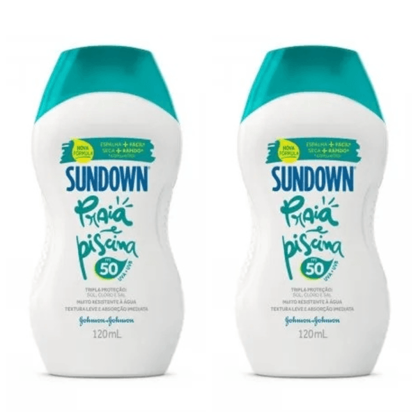 Kit com 2 Unidades de Protetor Solar FPS 50 120ml Sundown