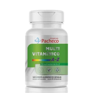 Multivitamínico AZ Drogarias Pacheco 30 Cápsulas Gelatinosas