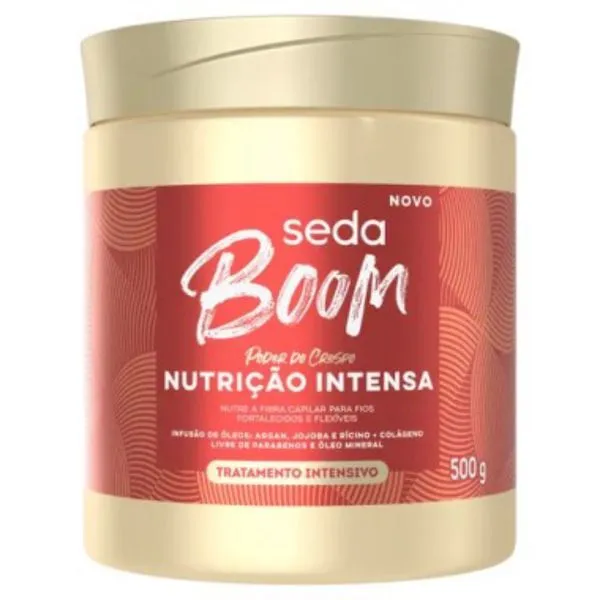 Kit com 3 Unidades de Tratamento Intensivo Seda Boom Nutrição Intensa Pote 500g