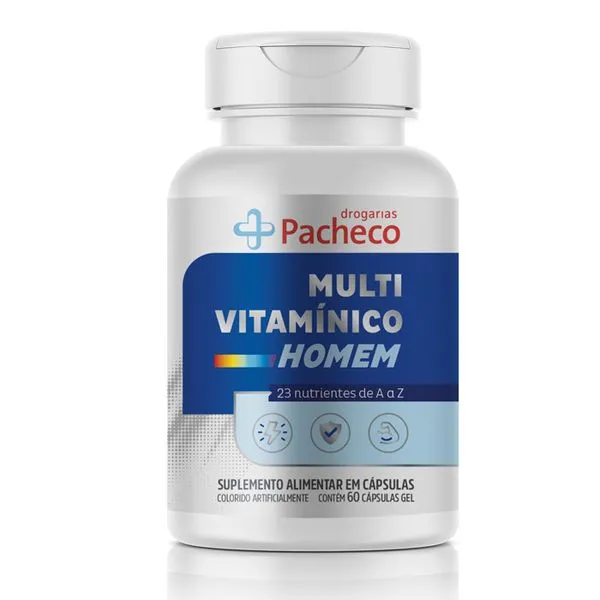 Multivitamínico Homem Drogarias Pacheco 30 Cápsulas Gelatinosas