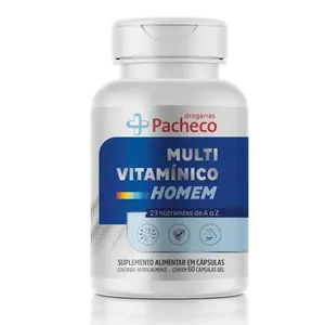 Multivitamínico Homem Drogarias Pacheco 30 Cápsulas Gelatinosas