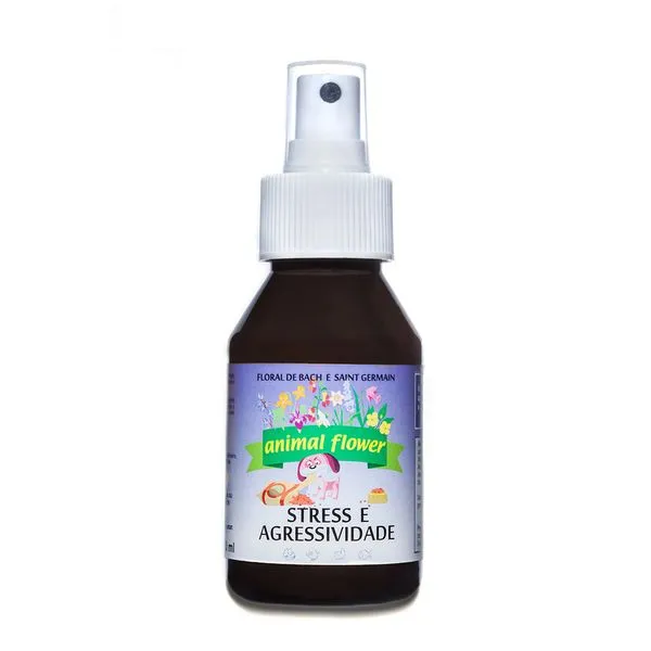 Floral Vet Spray Stress e Agressividade Animal Flower 100ml