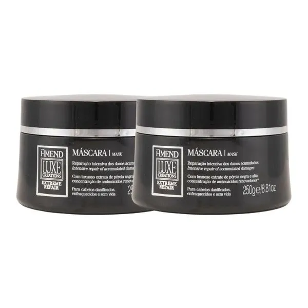 Kit 2 Mascara Amend Luxe Creations Hidratação