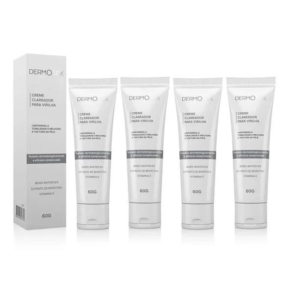 Kit 4 Creme Clareador Intimo Para Virilha E Axila Dermosex
