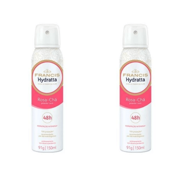 Kit c/2 Unidades de Desodorante Aerosol Hydratta 150ml Beauty Ylang/Rosa