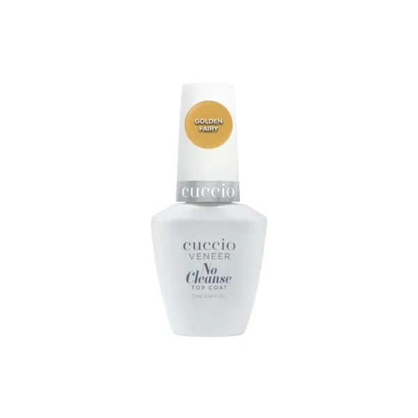Finalizador Top Coat Cuccio No Cleanse Golden Fairy 13 ml