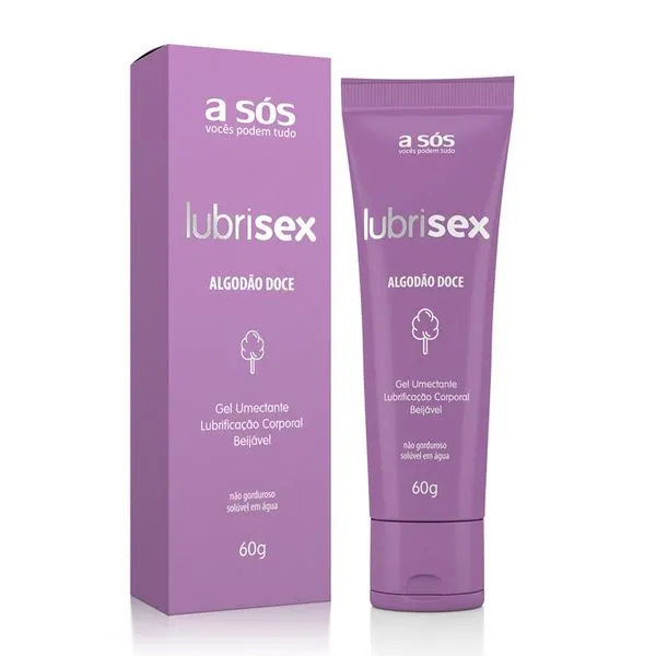 Gel Corporal Lubrificante De Algodão Doce Bejiável 60g