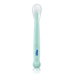 Colher de Silicone Infantil com Cabo Longo e Ventosa - Lillo