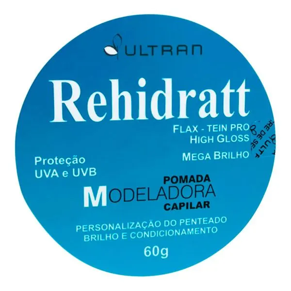 Pomada Modeladora Capilar Rehidratt Mega Brilho 60g