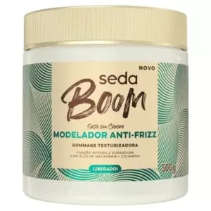 Kit com 2 Unidades de Modelador Boom Antifrizz Seda 500g