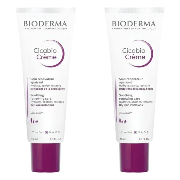 Kit com 2 Unidades de Creme Dermatológico Bioderma Cicabio 40ml