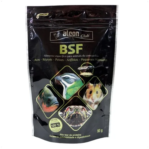 ALCON CLUB BSF 90G AVES RÉPTEIS PEIXES ANFÍBIOS PEQUENOS MAMÍFEROS
