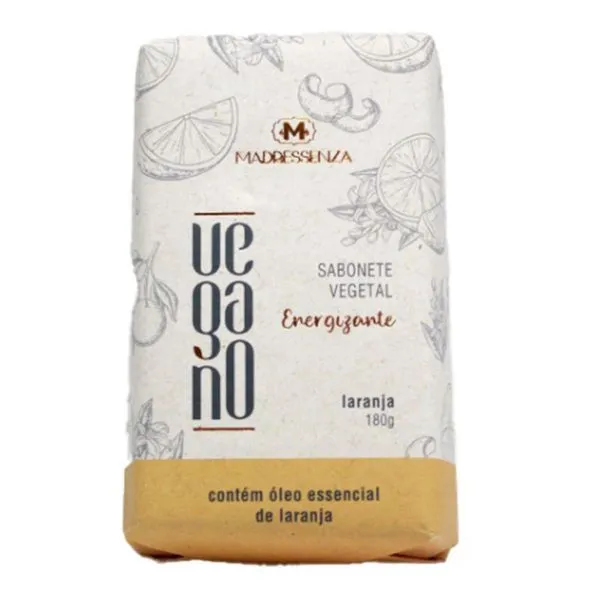 Sabonete em Barra Vegano Laranja Madressenza 180g