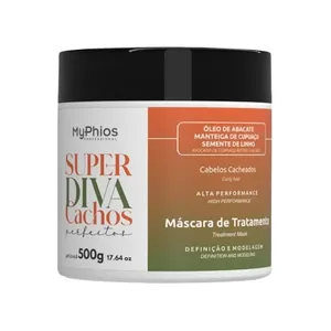 Máscara MyPhios Super Diva Cachos Cabelo Cacheado 500g