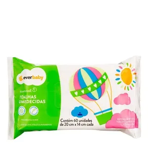 Toalhas Umedecidas Ever Baby Essencial 60 Unidades