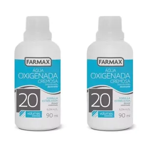 Kit c/2 Água Oxigenada Cremosa Farmax 20 Volumes 90mL