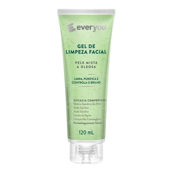 Gel de Limpeza Facial Ever You Pele Mista à Oleosa 120ml