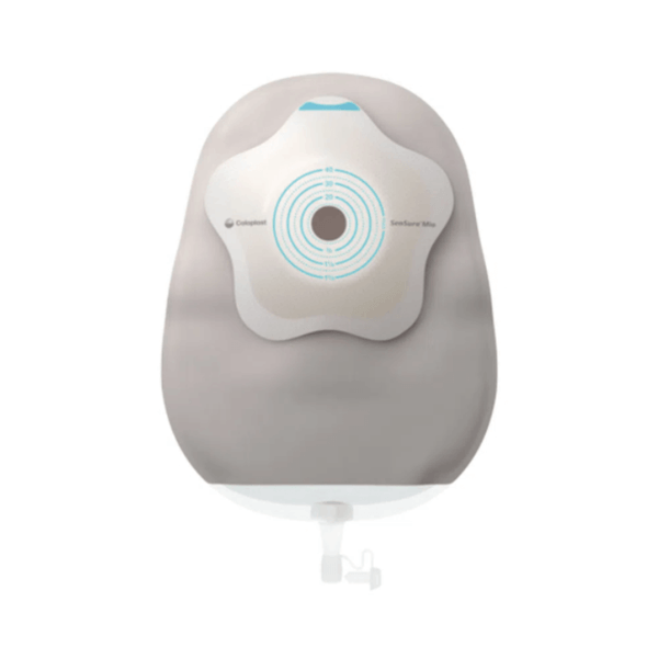 Bolsa Urostomia Sensura MIO Concave Rec 10-40mm Cinza Maxi - 10un - Coloplast 18401 Caixa - 10 unidades