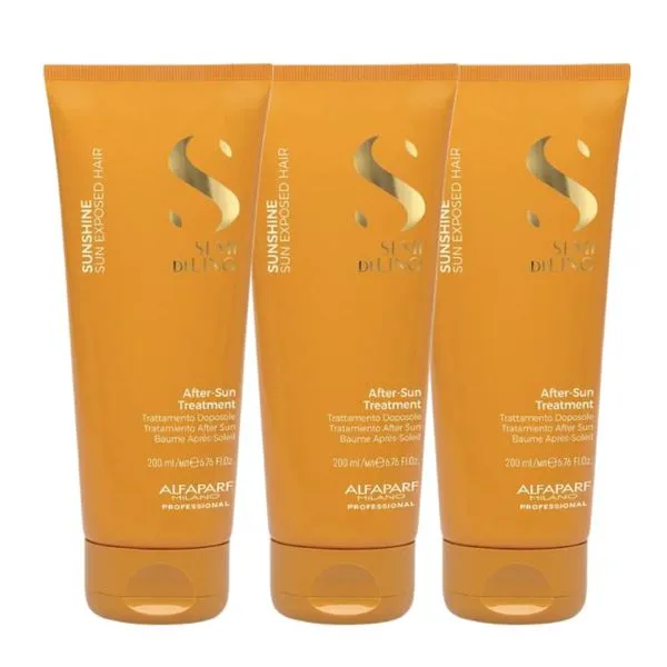 Kit Alfaparf Semi Di Lino Sunshine 3 Máscaras 200 ml