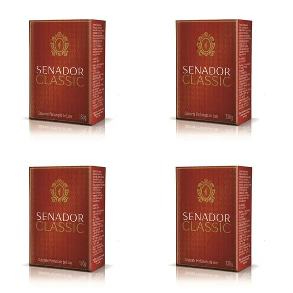 Kit c/4 Sabonetes Senador 130g Classic
