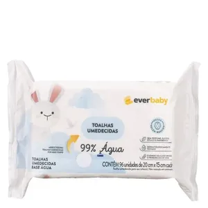Toalhas Umedecidas Ever Baby 99% Água 96 Unidades