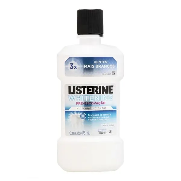 Enxaguante Bucal Listerine Whitening Pré-escovação 473ml