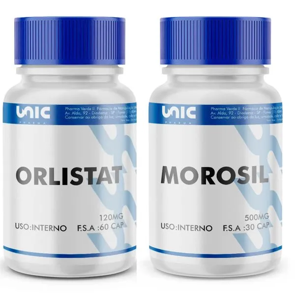 Kit Orlistat 120mg 60 caps + Morosil 500mg 30 caps