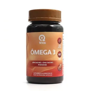 Ômega 3 1000mg EPA 540mg DHA 360mg QMaisVits 60 Cápsulas Softgel