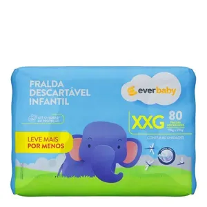Fralda Ever Baby XXG 80 Unidades