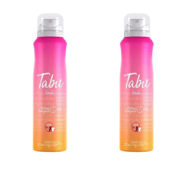 Kit c/2 Unidades de Desodorante Aerosol Tabu 150ml Linda