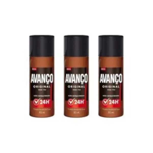 Kit c/3 Unidades de Desodorante Spray Avanço 85ml Original