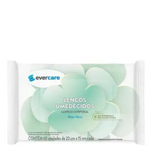 Lenço Umedecido Ever Care Corporal 60 Unidades