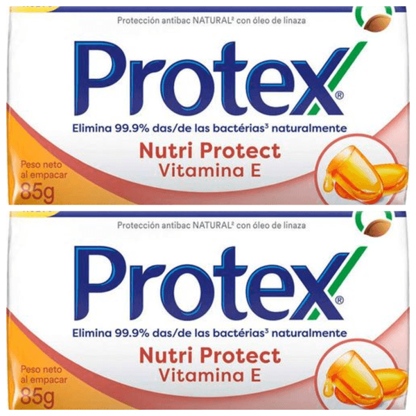 Kit com 2 Unidades de Sabonete Barra Protex Vitamina E 85g