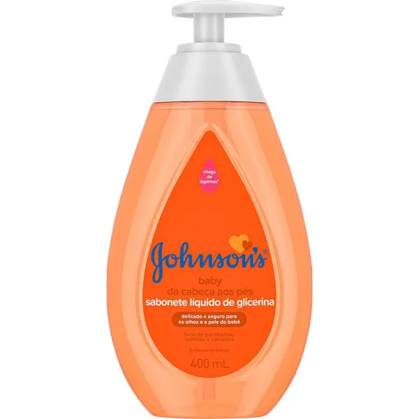 Kit c/2 Sabonete Liquido Johnson & Johnson Baby Da Cabeça Aos Pés 400ml