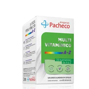 Multivitamínico AZ Drogaria Pacheco 60 Cápsulas Gelatinosas