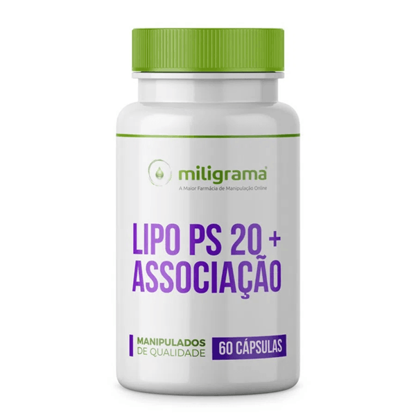 Lipo PS 20 + Associação 60 Cápsulas Lipo PS 20 + Associação 60 cápsulas