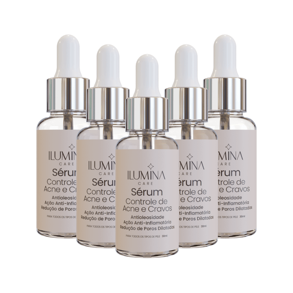 Kit 5 Sérum Antiacne Pele Oleosa