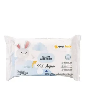 Toalhas Umedecidas Ever Baby 99% Água 48 Unidades