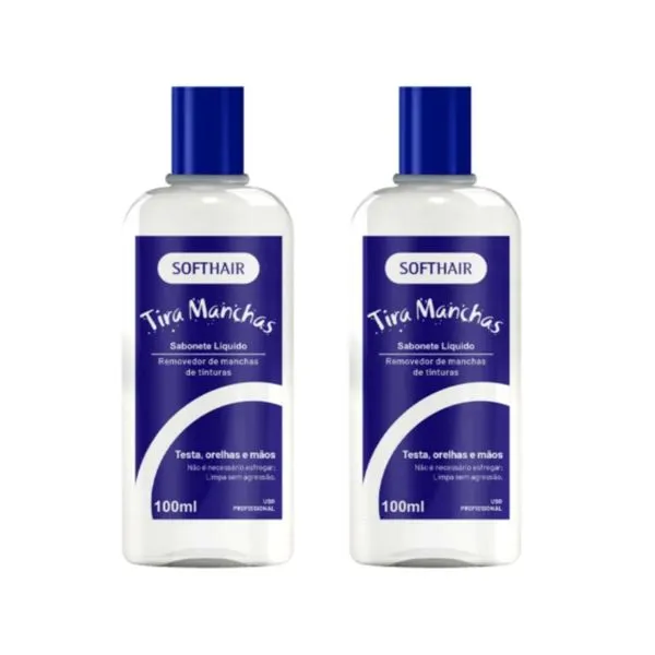 Removedor De Tinta De Cabelo Da Pele Tirar Mancha Kit 2un