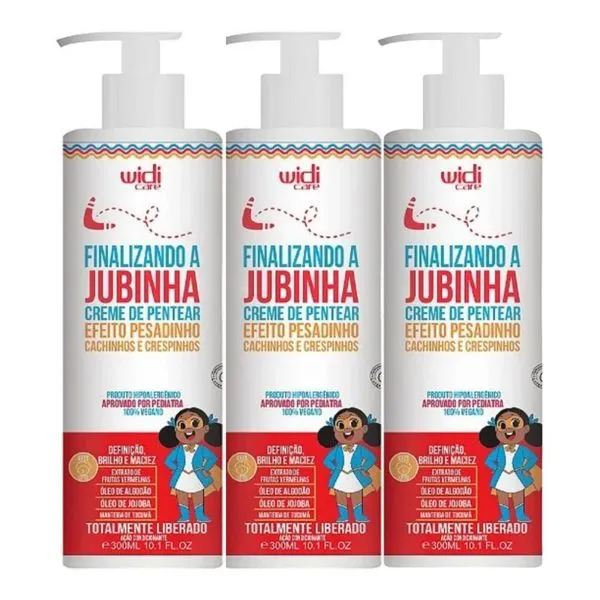 Kit Widi Care Finalizando A Jubinha 3 Creme de Pentear 300ml