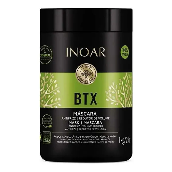 Btx Máscara Antifrizz Redutor de Volume Inoar 1kg