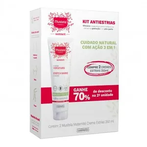 Kit Mustela Maternité Creme para Prevenção de Estrias 2 Unidades de 250ml Cada